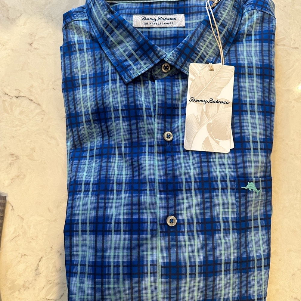 BRAND NEW Tommy Bahama Men’s long sleeve shirt/Size XXL Island Zone shirt